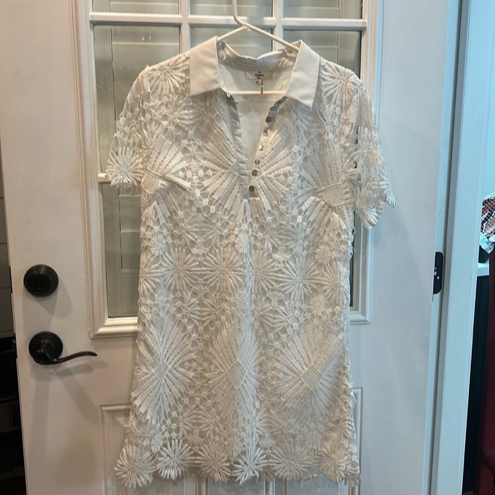 Melissa3D lace button collar dress! Medium!